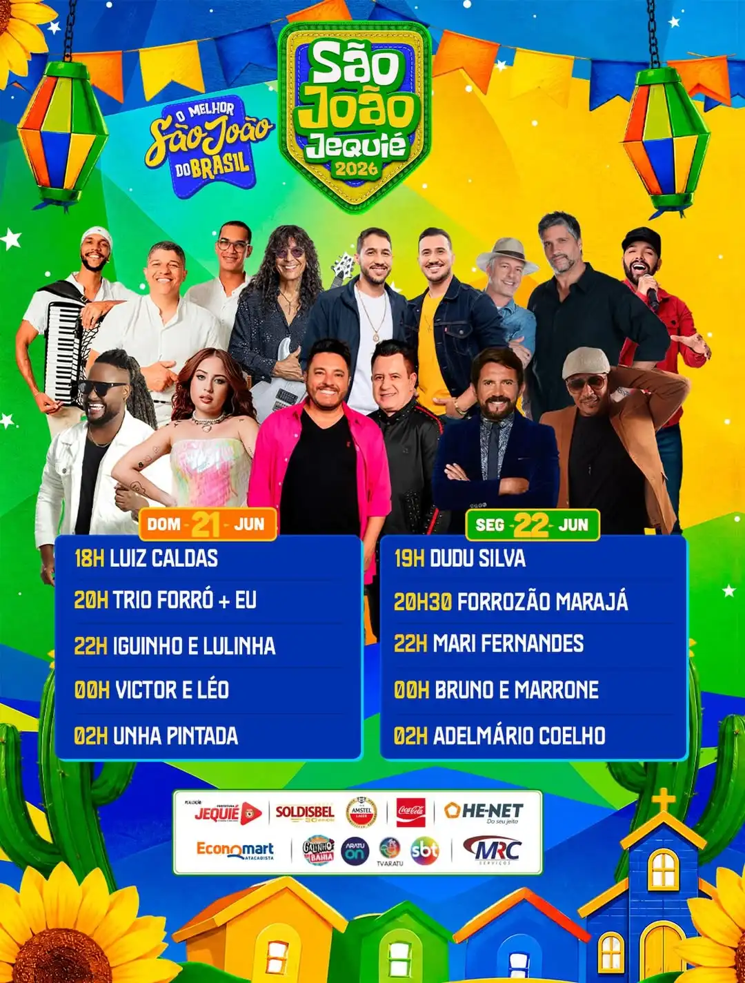 Imagem de São João de Jequié reúne grandes atrações no Palco do Bandeira nesta segunda-feira (22)