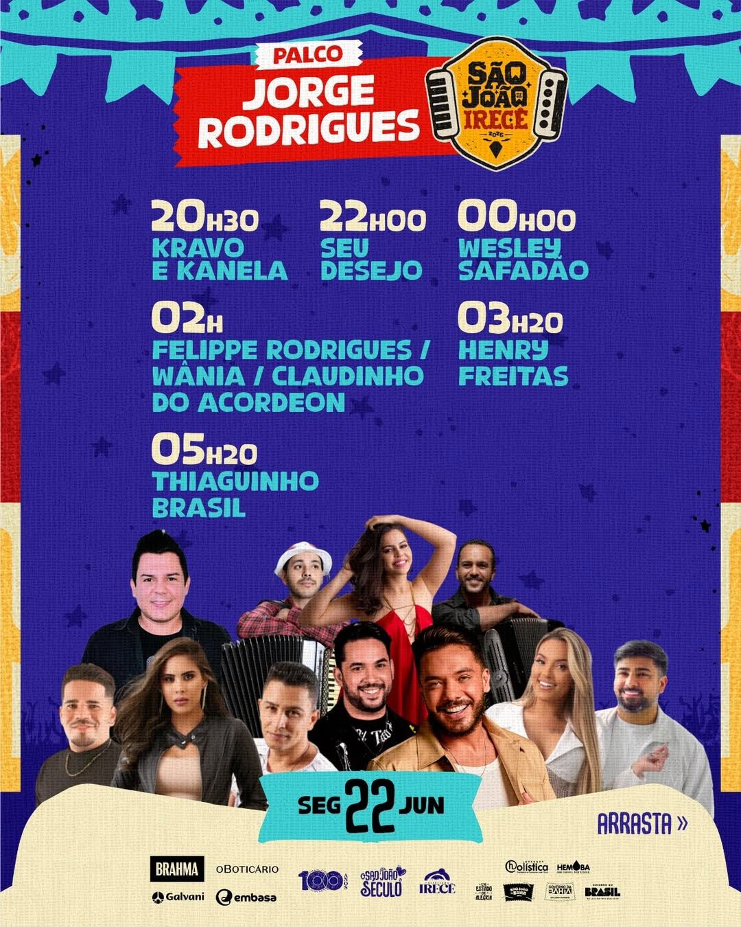 Imagem de São João de Irecê chega à quarta noite com Wesley Safadão, Henry Freitas e Seu Desejo