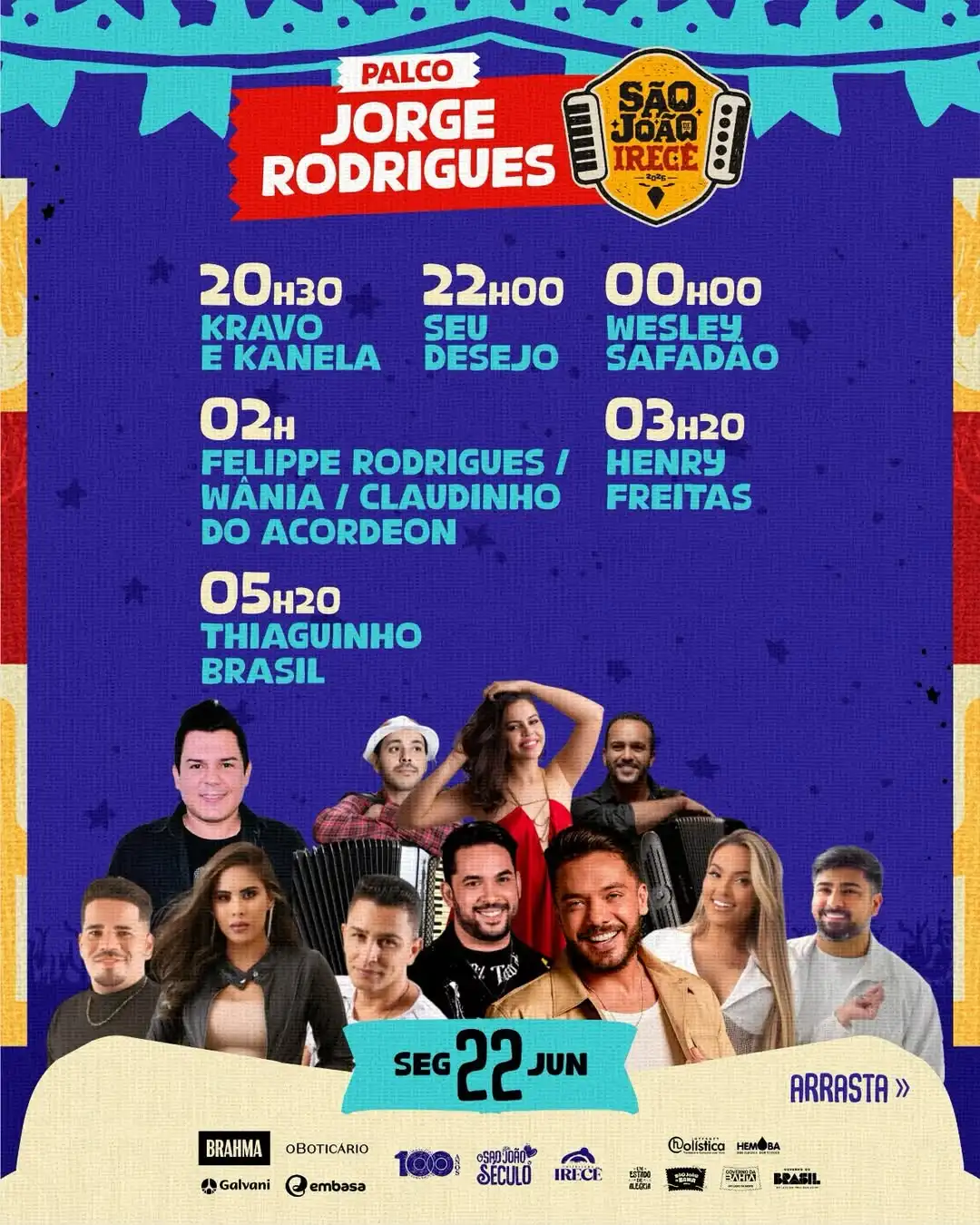 Imagem de São João de Irecê chega à quarta noite com Wesley Safadão, Henry Freitas e Seu Desejo