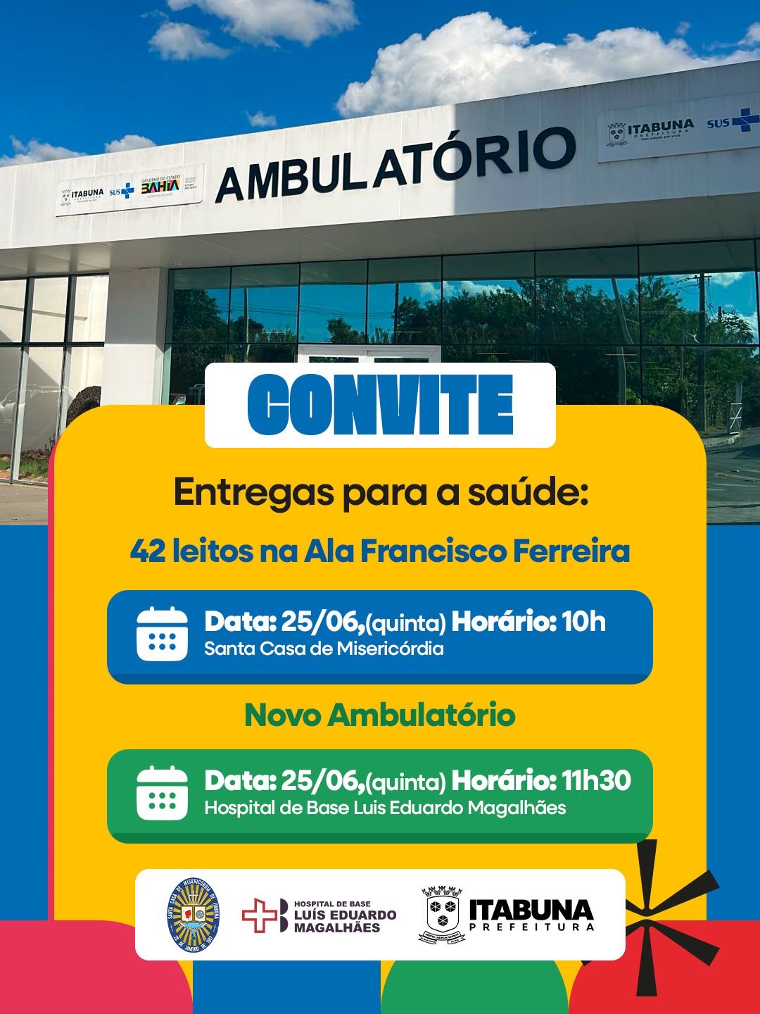 Imagem de Abertura do Ita Pedro 2026 será marcada por importantes entregas para a saúde, infraestrutura e desenvolvimento de Itabuna